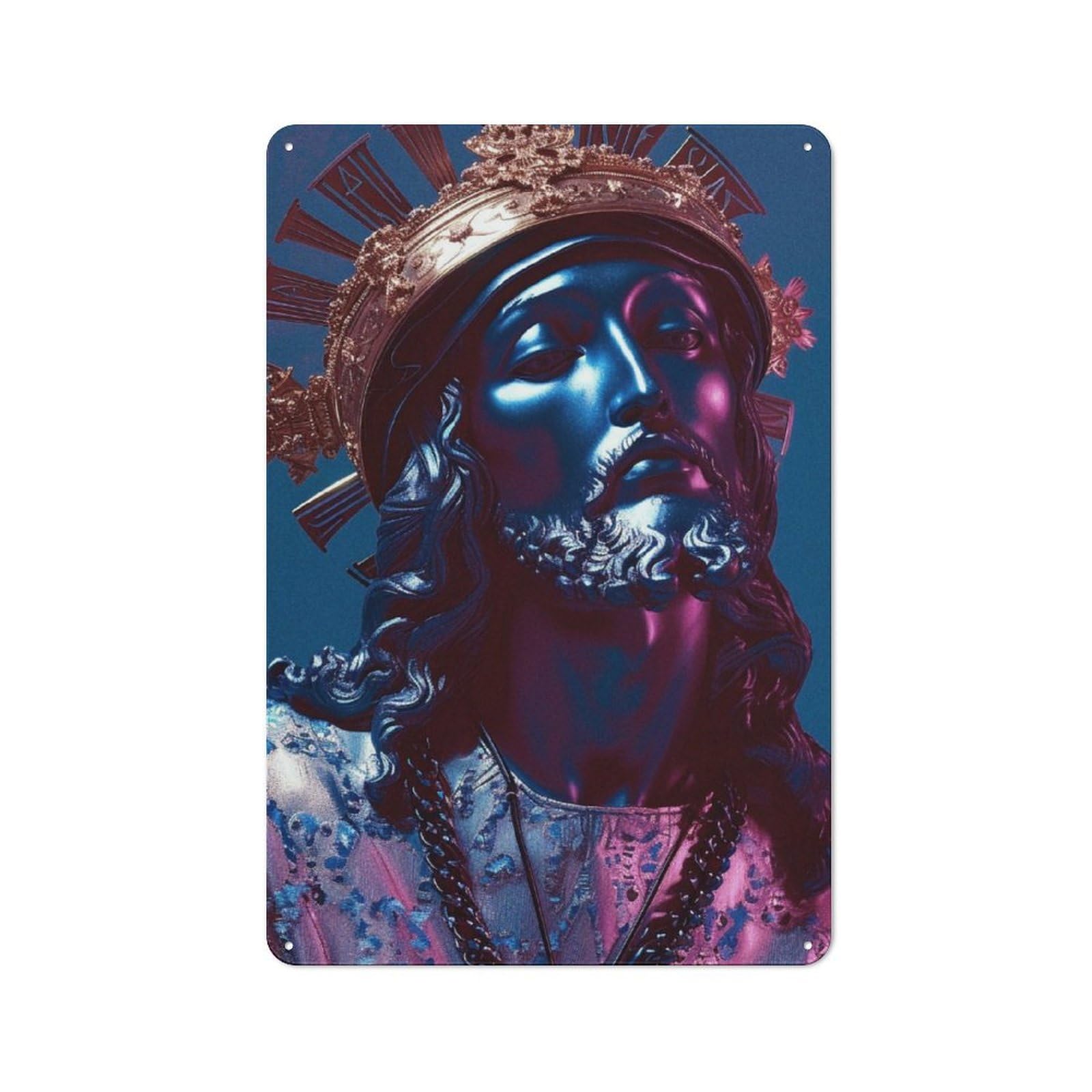 Junmoney Religion Poster 5 For Hobby Room Or Studio, Retro Metal Sign 30X20cm, A Decorative Gift For A Newly Furnished Hobby Room And Studio