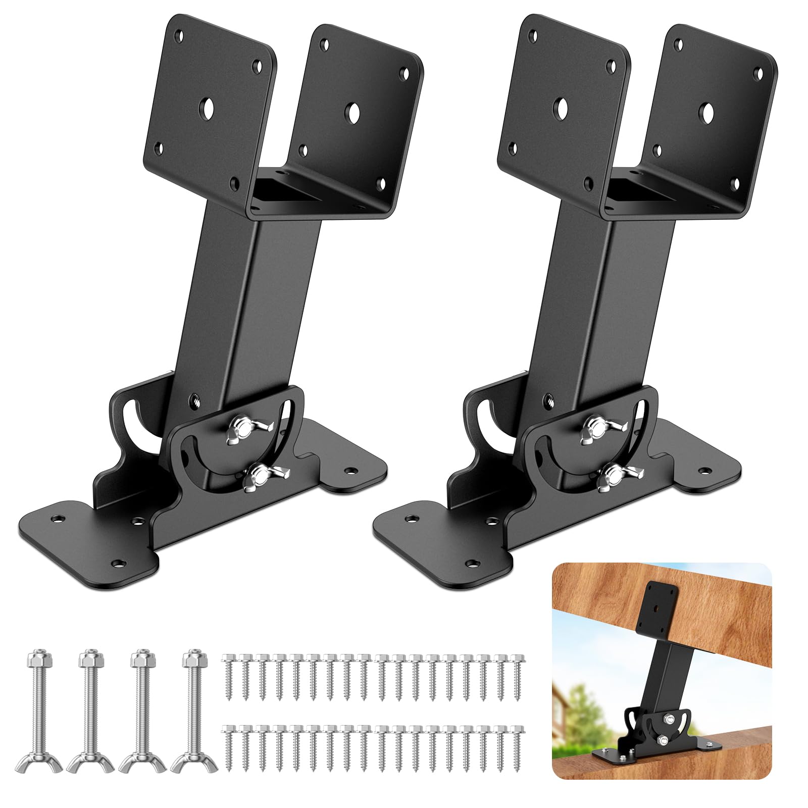 Snapklik.com : Lipshome Heavy Duty Pergola Roof Riser Beam Bracket, 180 ...