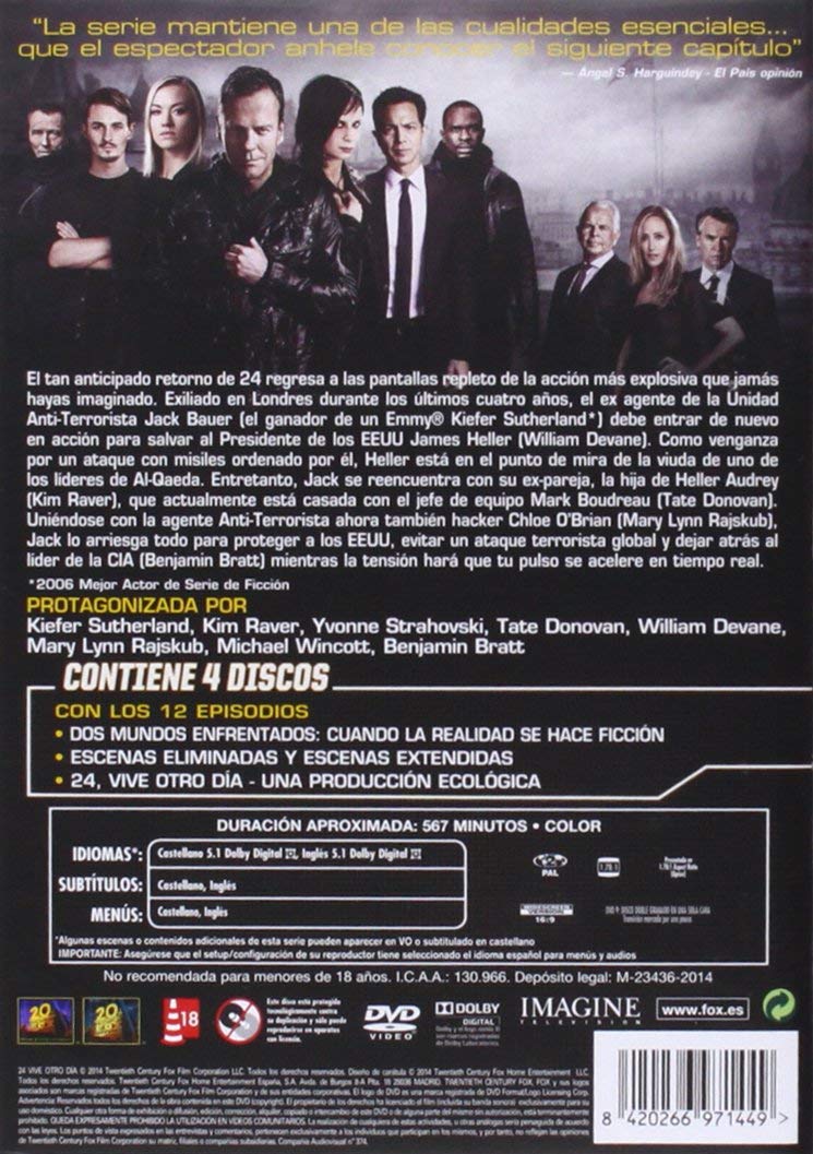 24: Vive Otro Dia [DVD]