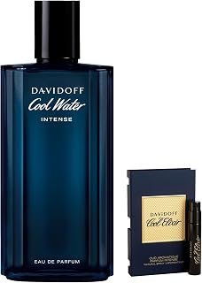 Cool Water Eau de Parfum Intense – Ambery Men's Cologne – With Notes of Green Mandarin, Coconut Water & Amber – Long Lasting Fragrance