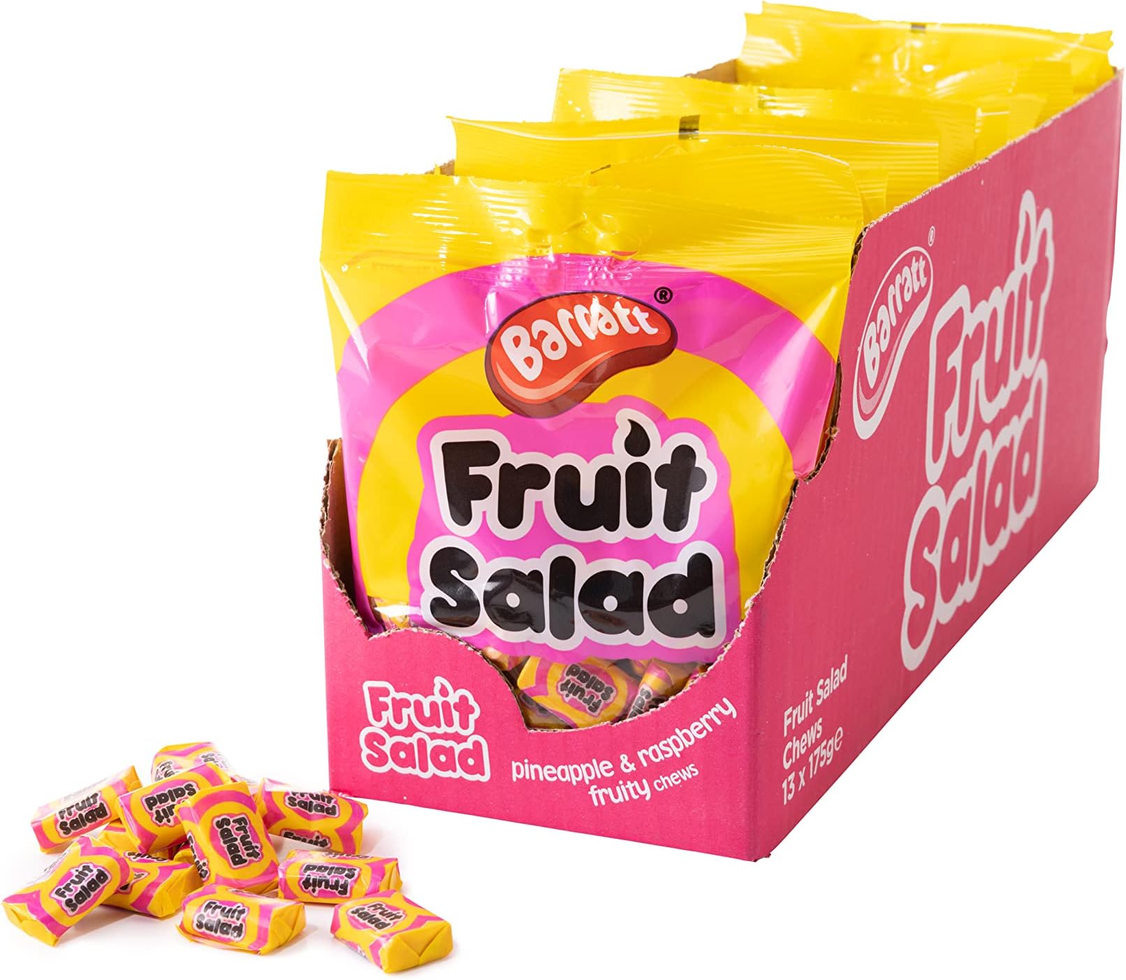 Barratt Fruit Salad Sweets, 175g (Pack of 13)