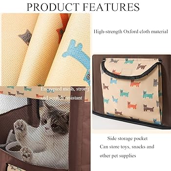 ポップアップ式 子犬用プレイペン-ポータブル ダブル ルーム ポップアップ式 子犬用プレイペン-ポータブル ダブル ルーム