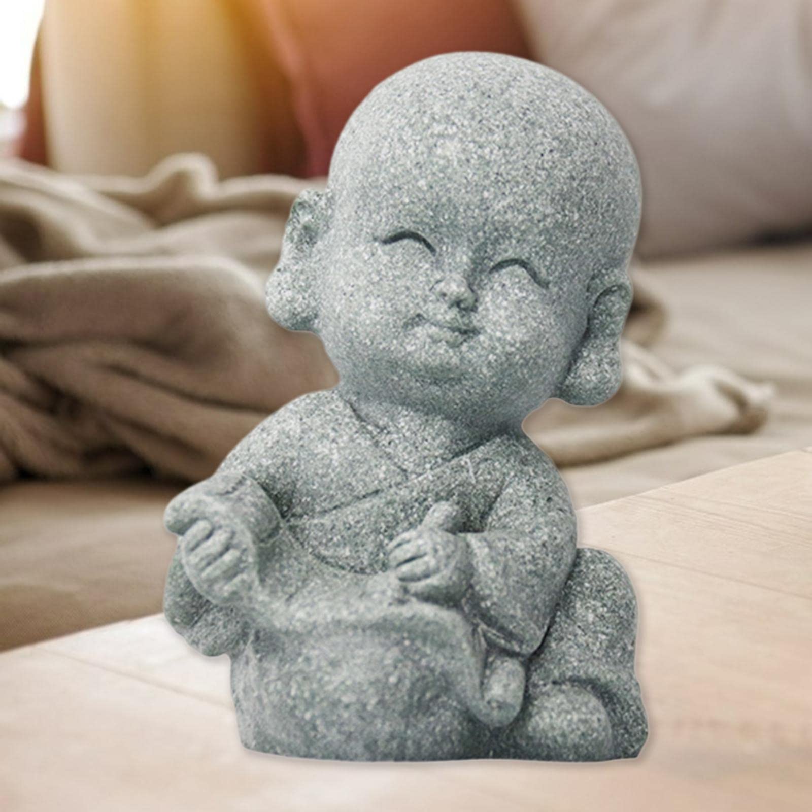 Ensemble de 6 Figurines Délicates en Résine Représentant Un Moine Bouddha, Idéal pour La Décoration de Jardin. Sculpture Chinoise Représentant Un, 6 pièces