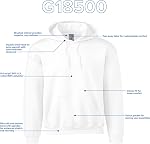 Gildan mens Men's Fleece Hooded Sweatshirt