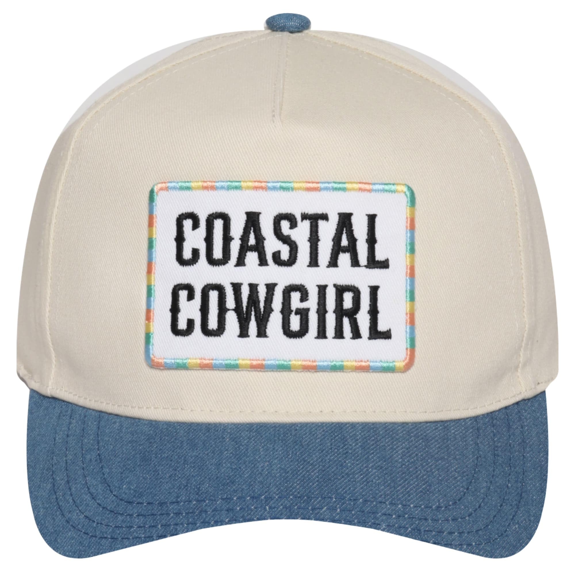 MIRMARU Coastal Lake Trucker Hat Embroidered Rope Snapback for Men Women