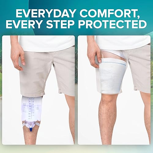 Miniatura 2 de JJ CARE Soporte para bolsa de catéter (paquete de 2), soporte de bolsa de tela para nefrostomía, lavable y reutilizable, bolsa de catéter Foley,