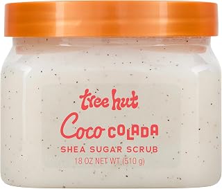 Tree Hut Coco Colada Shea Sugar Scrub 18oz - Ultra Hydrating Exfoliator with Pineapple, Coconut Oil & Natural Oils for Glowing Skin