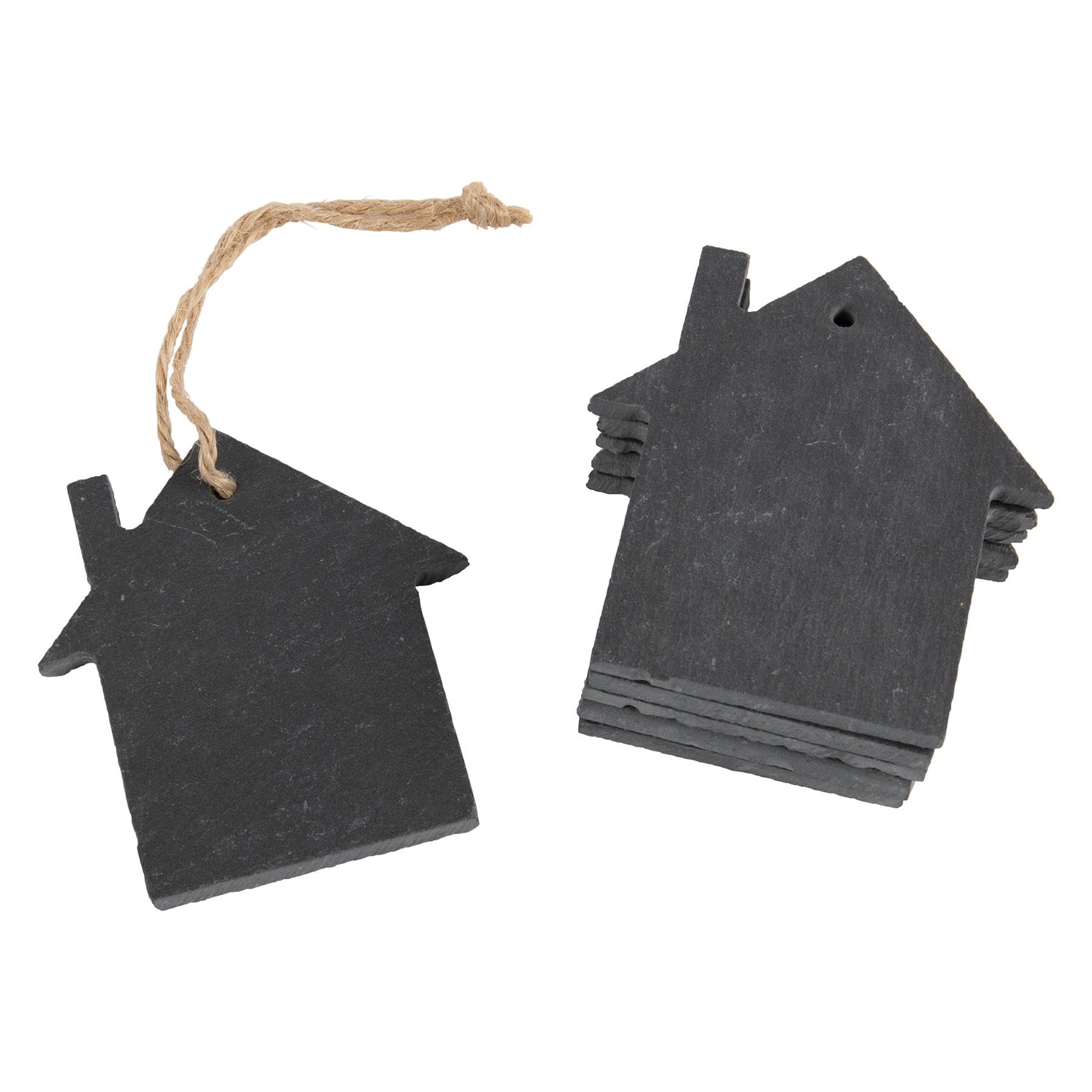 Christmas Tree Decorations Hanging Black Slate Xmas - House Design - x6