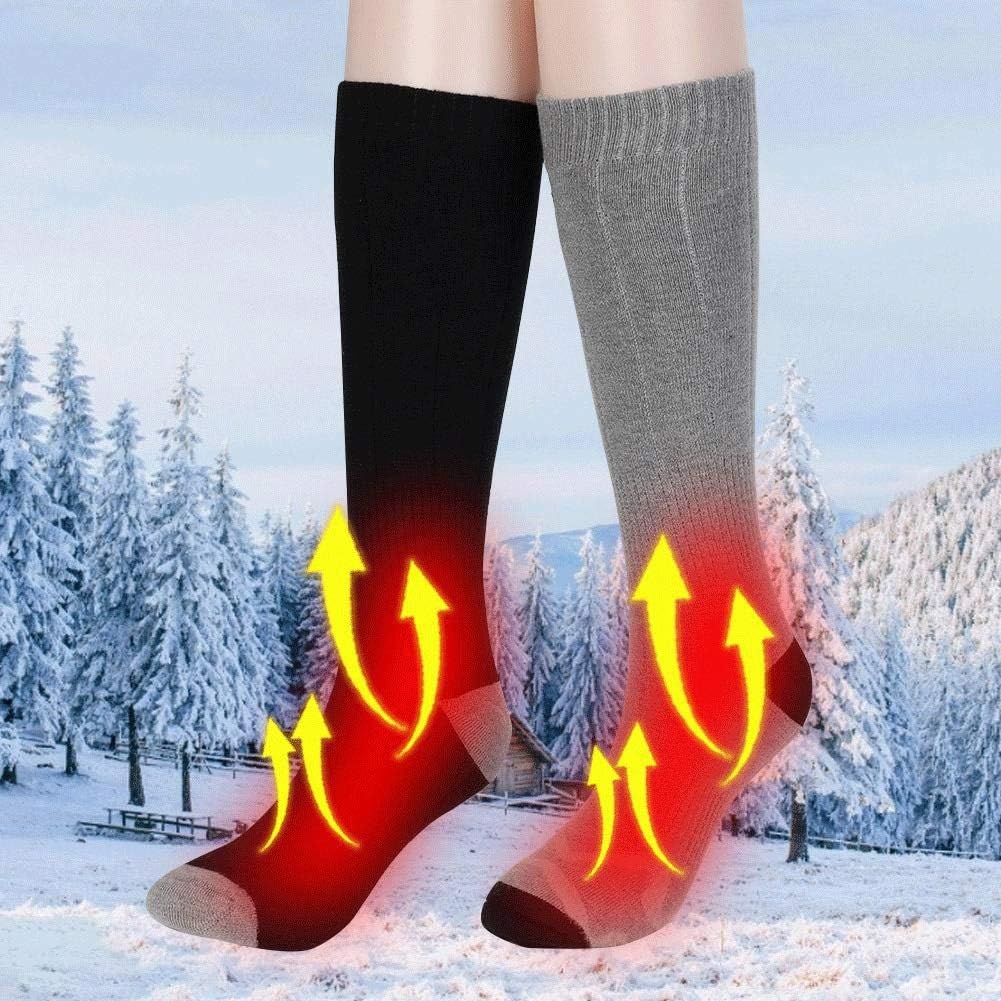 Winter Electric Heating Socks, Rechargeable, Adjustable Temperature, Warm, Feet, Unisex