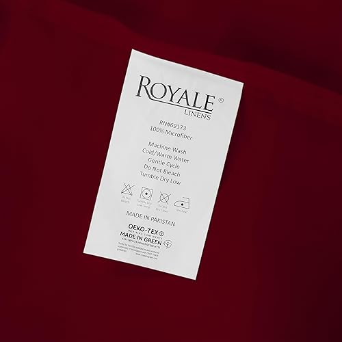 Miniatura 7 de Royale Linens - Sábana encimera tamaño California King, microfibra cepillada 1800, ultrasuave, transpirable, resistente a arrugas y manchas, la