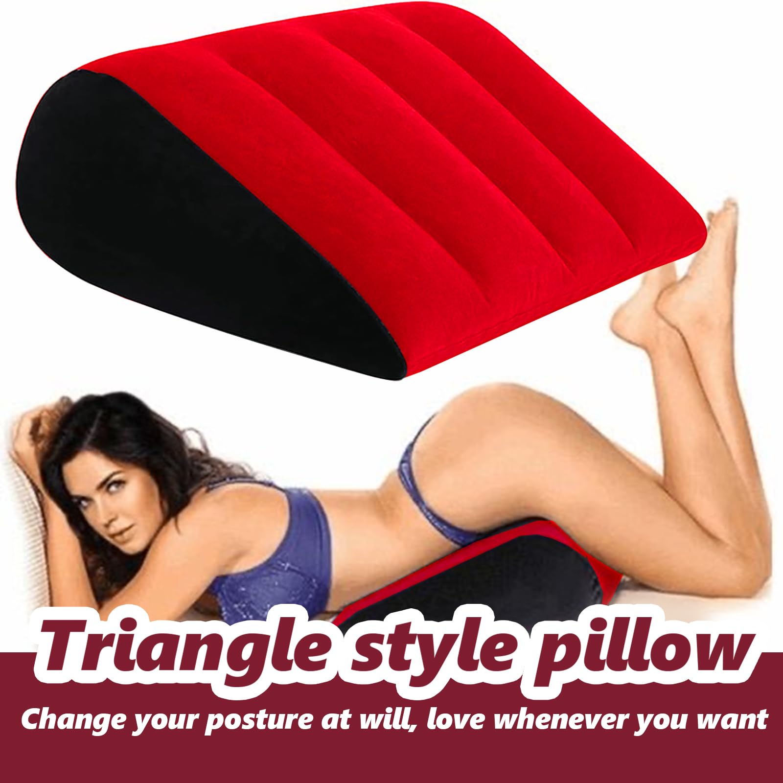 Coussin lombaire érotique, meuble gonflable pour positions intimes, coussin de positionnement pour le plaisir en couple, support profond, rampe érotique et accessoire sensuel pour hommes et femmes.