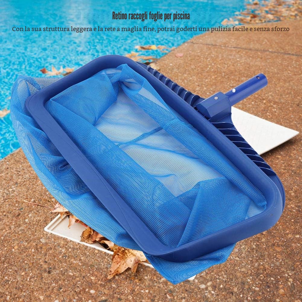 Piscina Leaf Skimmer Peso Leggero Sacchetto Profondo Strumento di Pulizia Foglia Rastrello Piscina Manutenzione Pulita per Piscina Paesaggio Stagno Vasca Spa Fontane