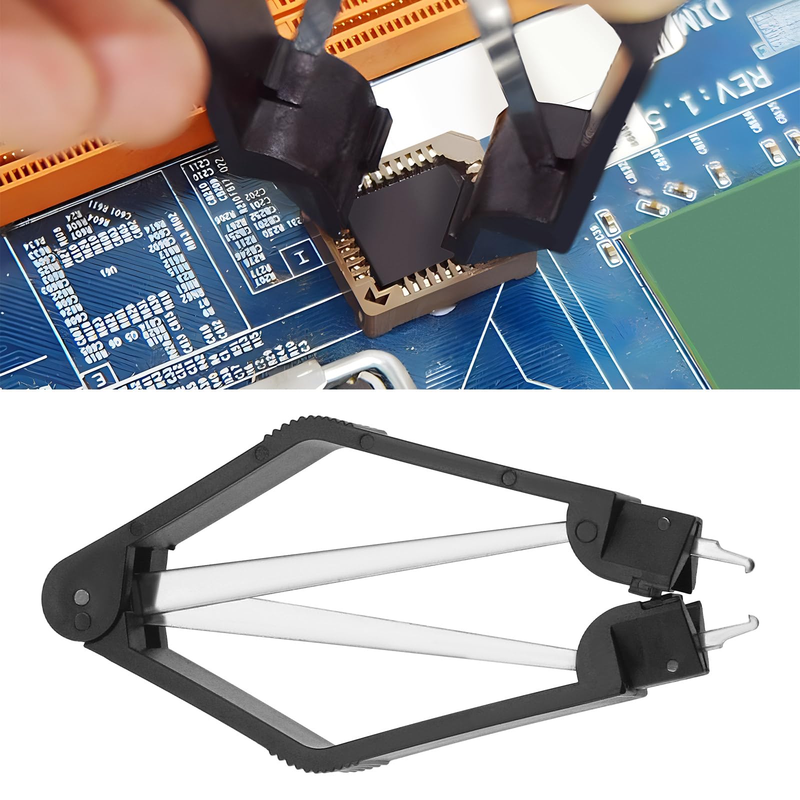 Create idea 2PCS Estrattore IC In Acciaio Inossidabile Estrattore Di Chip IC Estrattore Di Chip Strumento Di Estrazione Di Chip PLCC