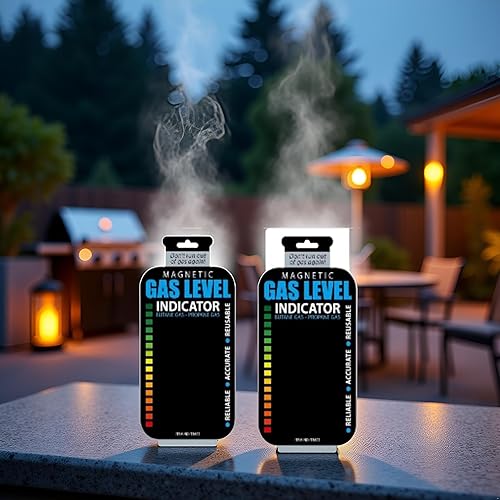 Miniatura 2 de Paquete de 2 prácticos indicadores de nivel de tanque de gas combustible y butano de propano GLP, calibre magnético, conectores y mangueras para