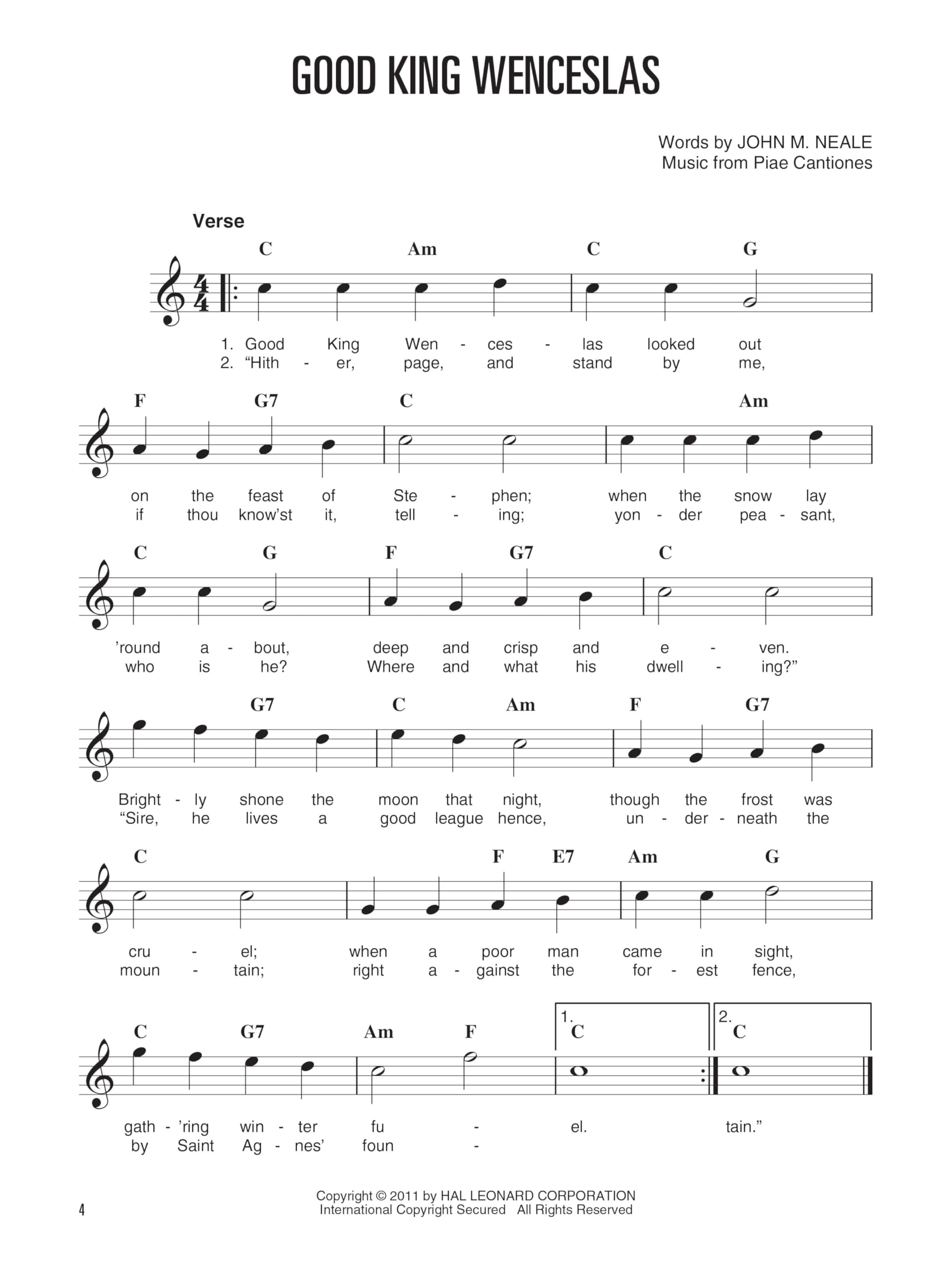 Easy Pop Christmas Melodies