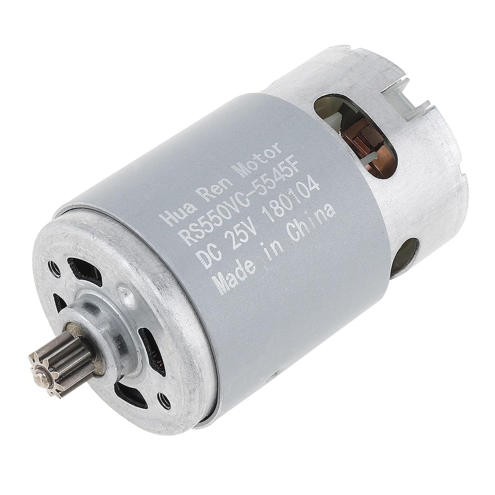 Motor de corriente continua RS550 DC 12V con engranaje de 12 dientes para atornilladores 7