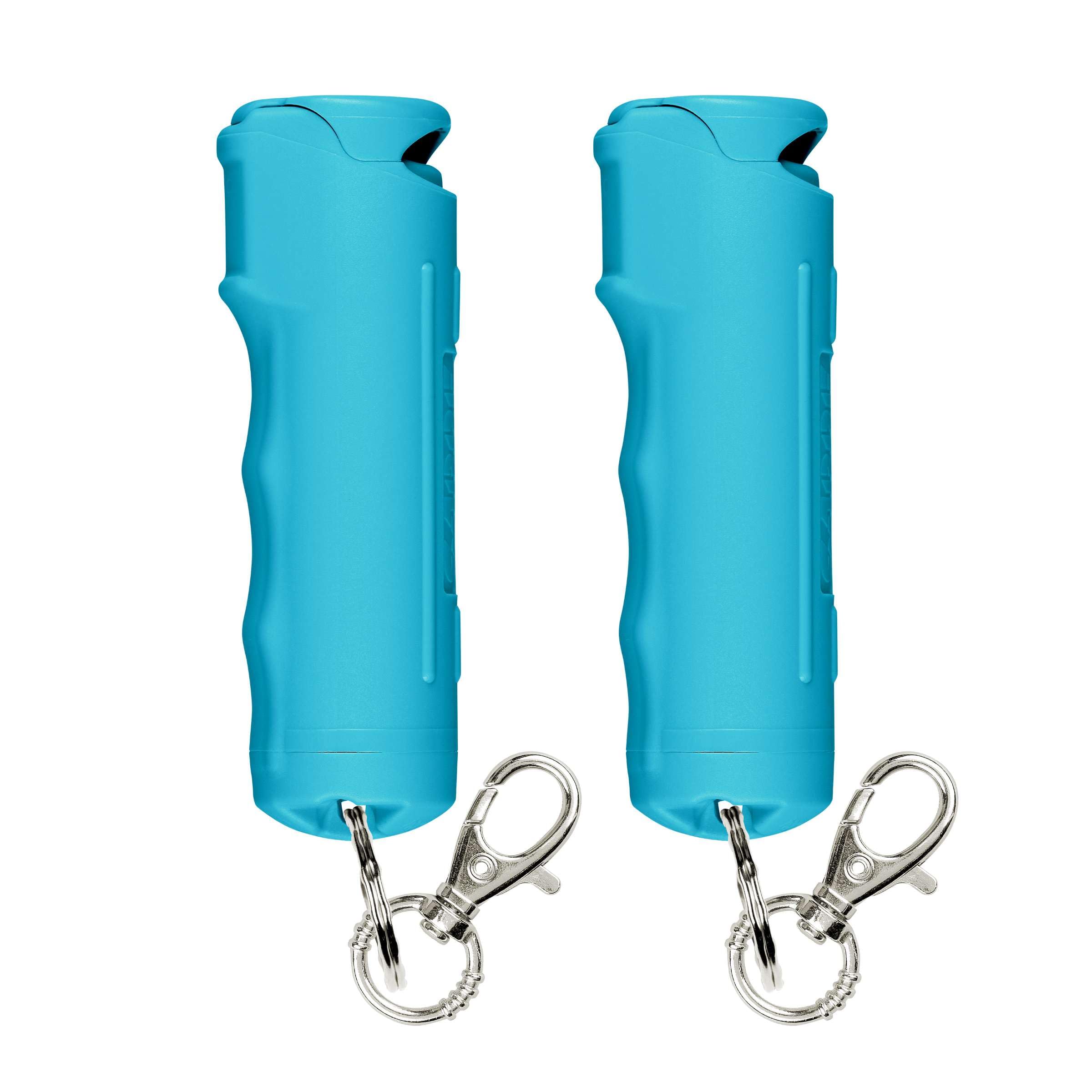 SABRE Pepper Spray with Fast Flip-Top Safety &amp; Snap‑Clip Keychain for Self Defense - Maximum Police Strength OC with UV Marking Dye, 10‑Sec. Spray, 14-ft Range, Finger Grip, Made in USA, 0.54 fl oz