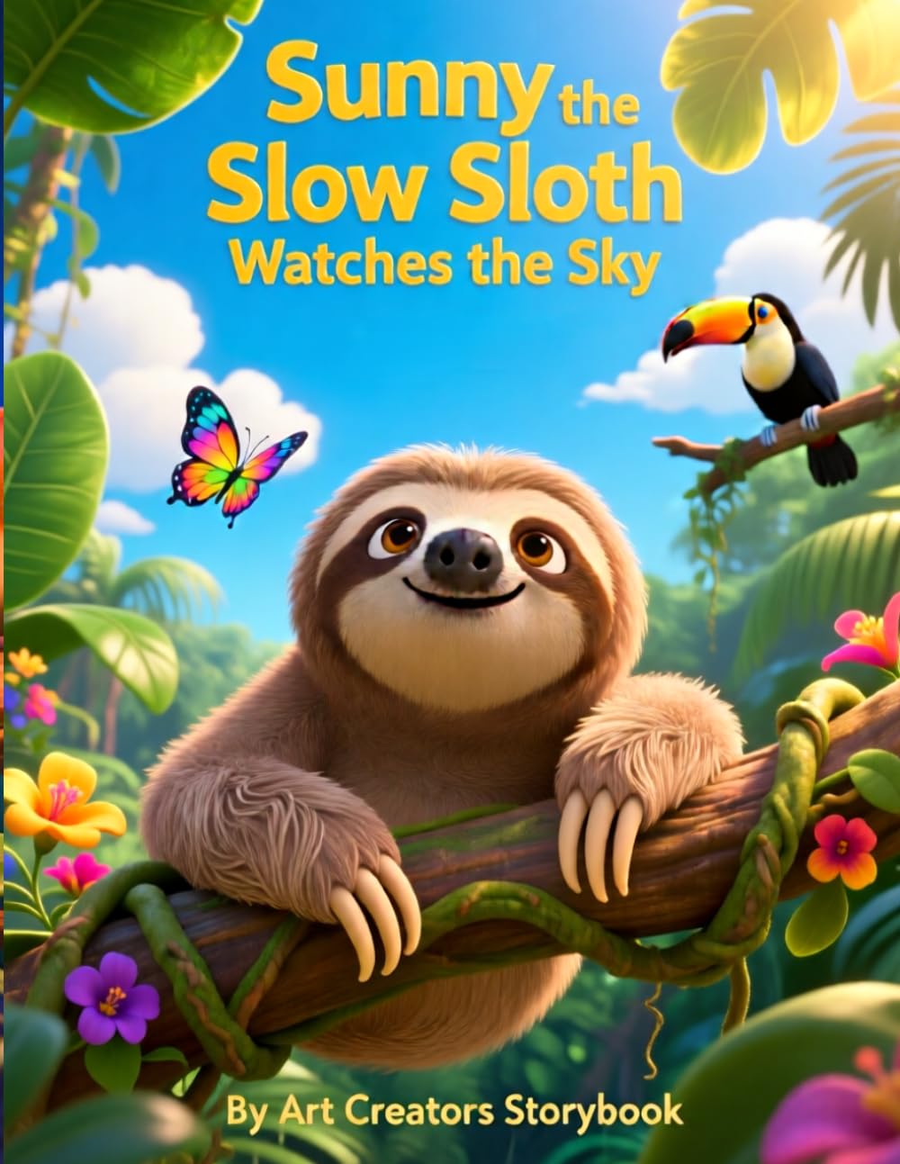 Sunny the Slow Sloth Watches the Sky: A Calming Children’s Story About Mindfulness, Wonder, and Slowing Down (Sunny the Slow Sloth Social-Emotional Learning Series)