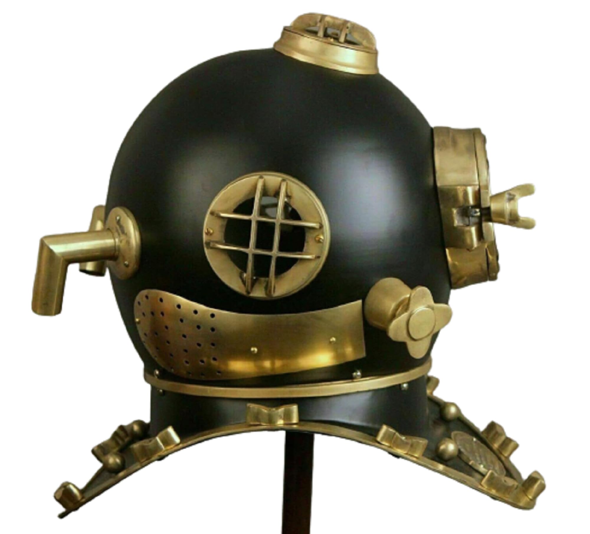 Casco de buceo náutico marino de EE. UU. V Mark Divers casco antiguo vintage de buceo casco de mar profundo, latón hierro, tamaño completo, casco de buceo, regalo