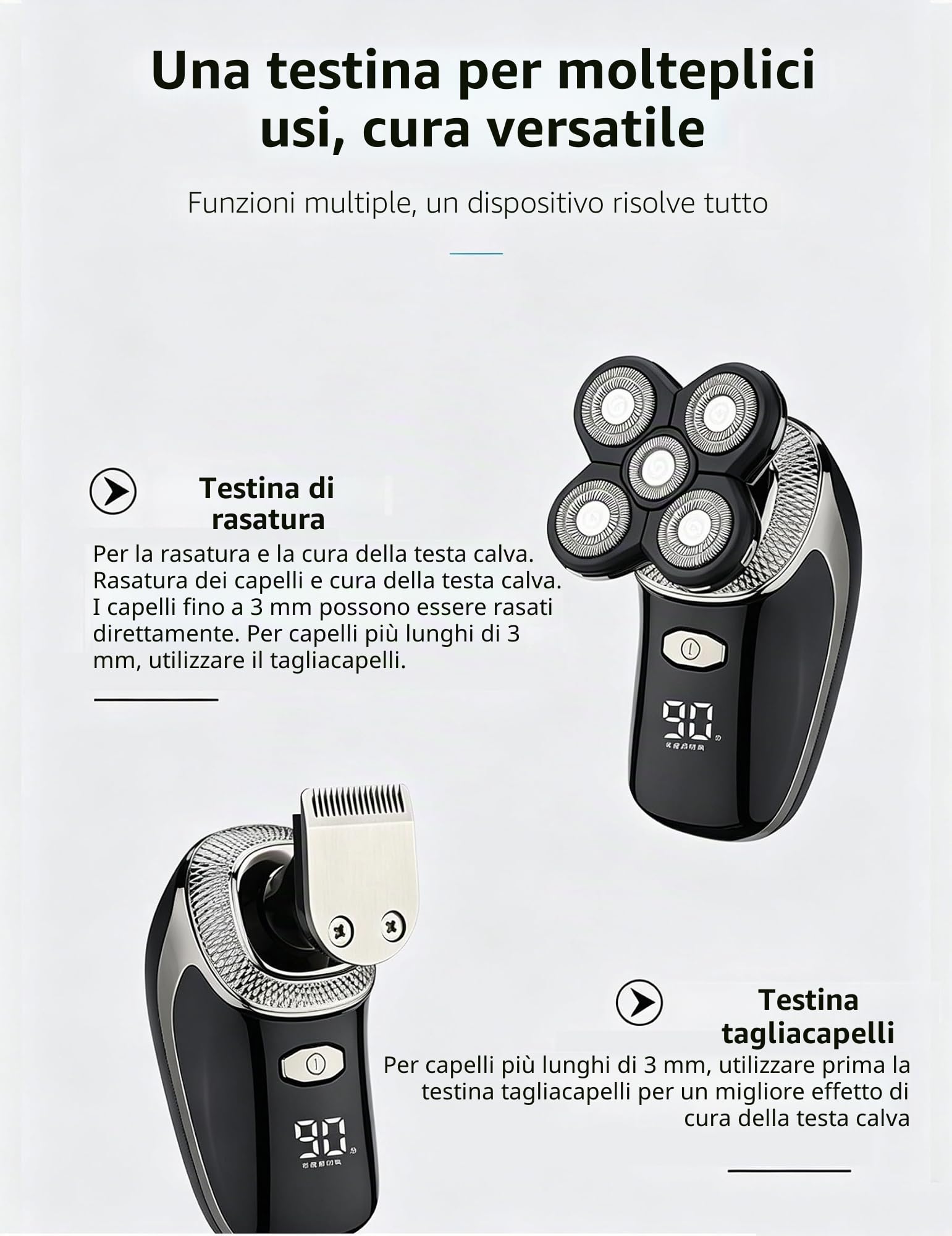 Bennii Rasoio Corpo, Bennii Butt Shaver Pro Corpo, Ricarica Impermeabile a 360°, Con Rifinitore per Peli Del Naso, Benniirasoio Intimo Testa Ecorpo, Portatile E Adatto per Viaggi Piacere