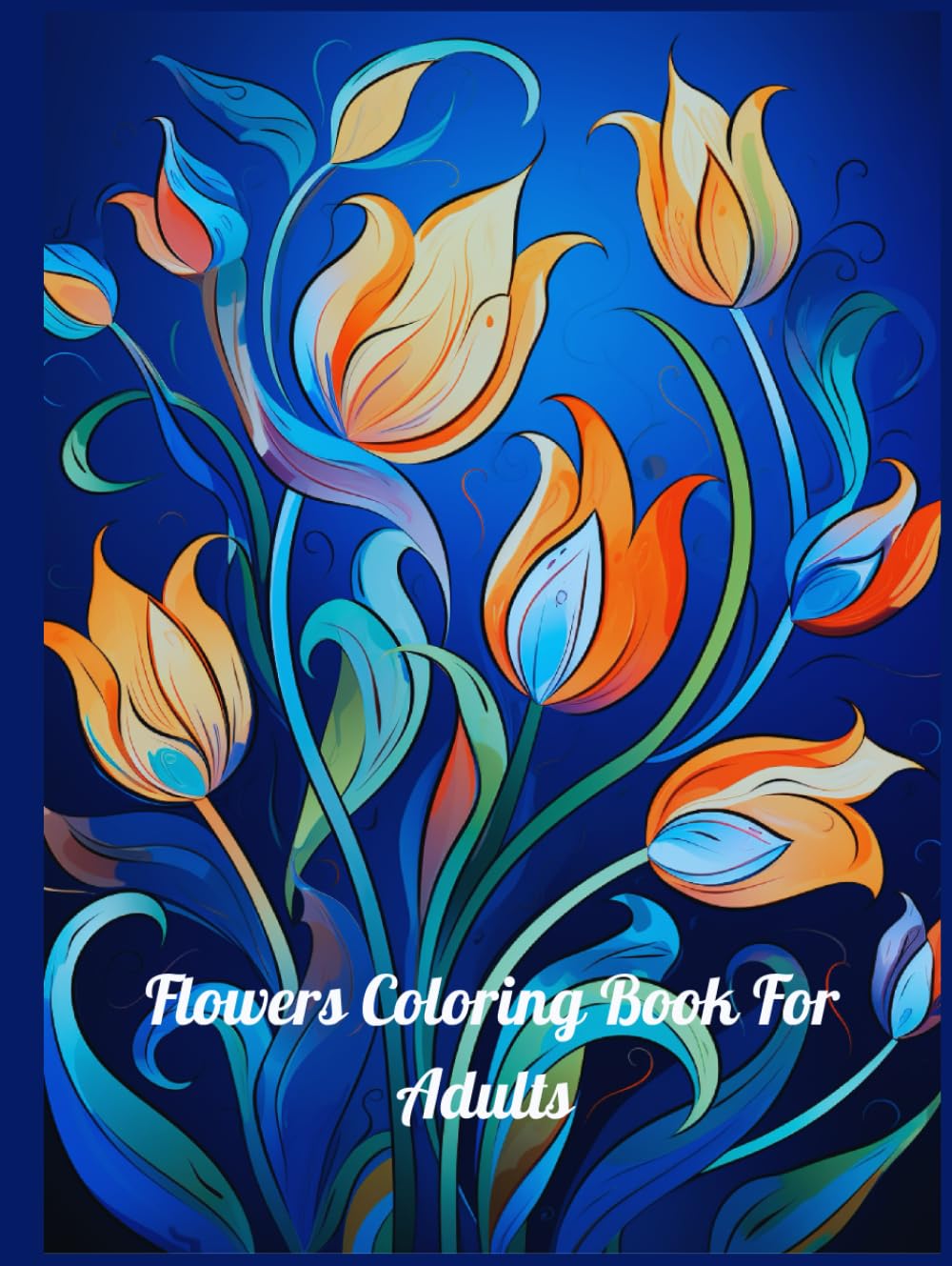Flowers Coloring Book For Adults
