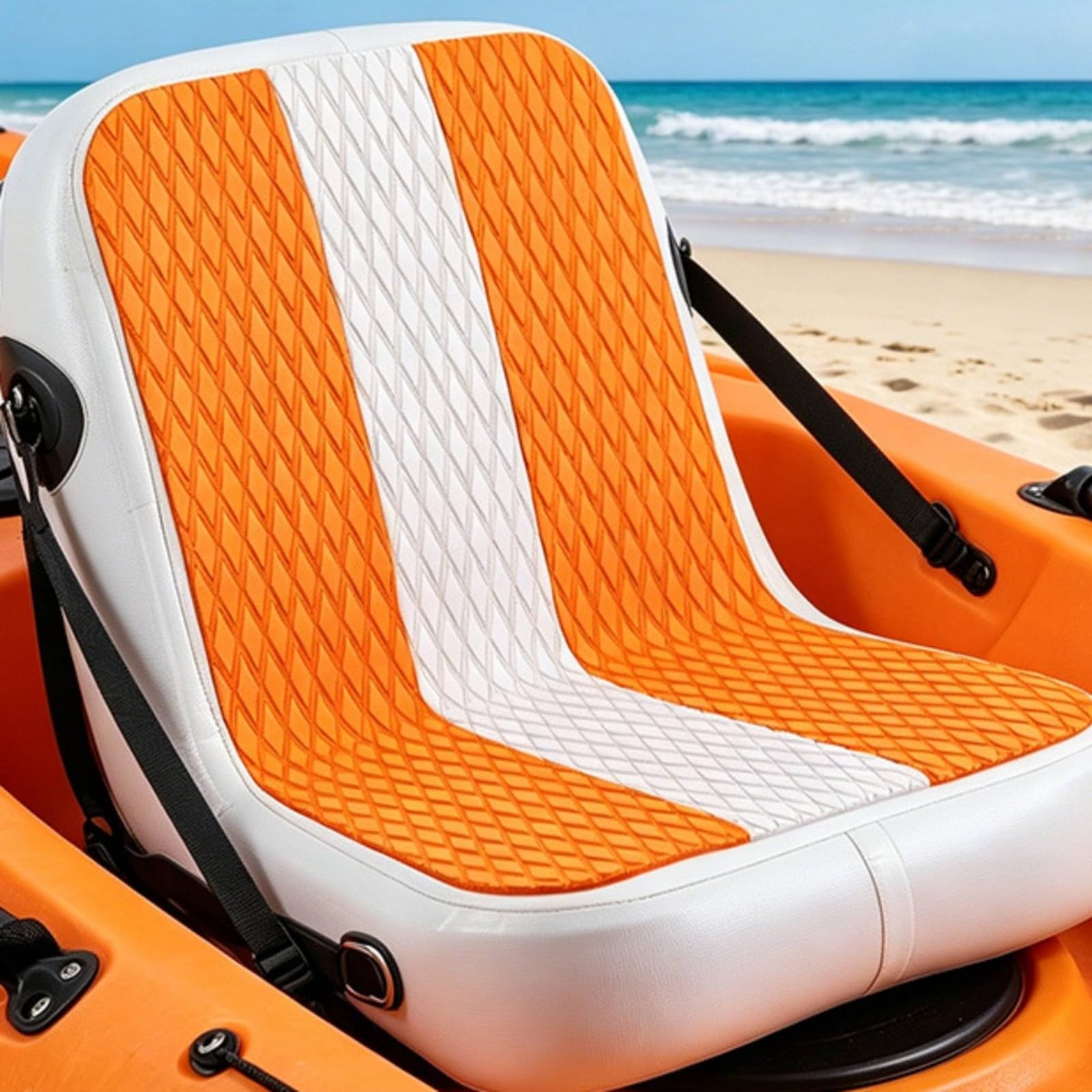 Siège de Paddle Gonflable Antidérapant Coussin de Kayak Réglable Support Dorsal Planche à Pagaie pour Nautisme