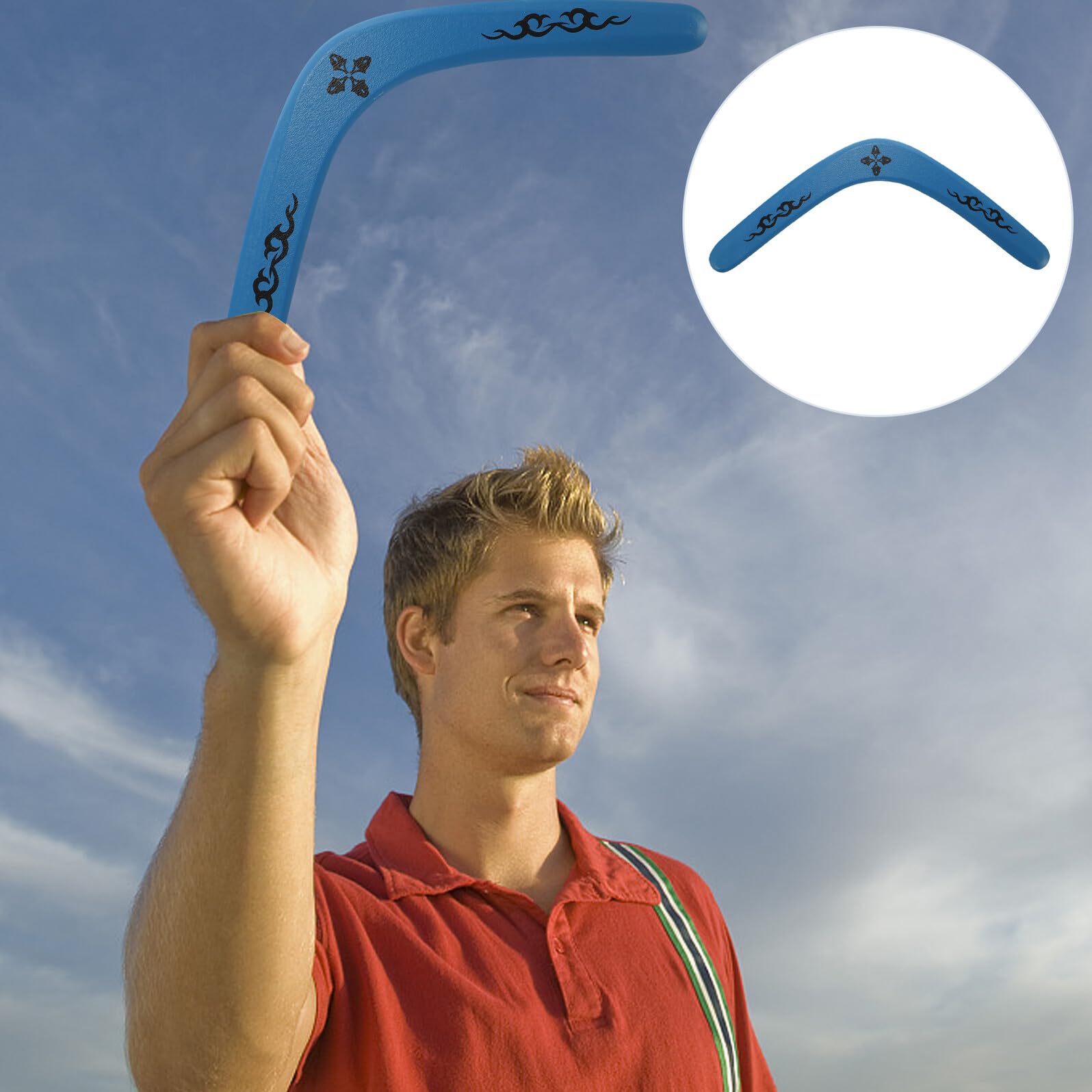 Anneome Boomerang in Legno Professionale a Forma di V, Giocattolo Creativo da Esterno per Bambini e Adulti, Resistenza Elevata per Giochi All'aperto in Parco e Campi Sportivi
