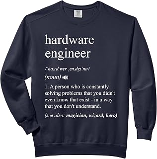 Hardware Engineer Job Definition Funny Engineering Comfort Colors Adult Sweatshirt