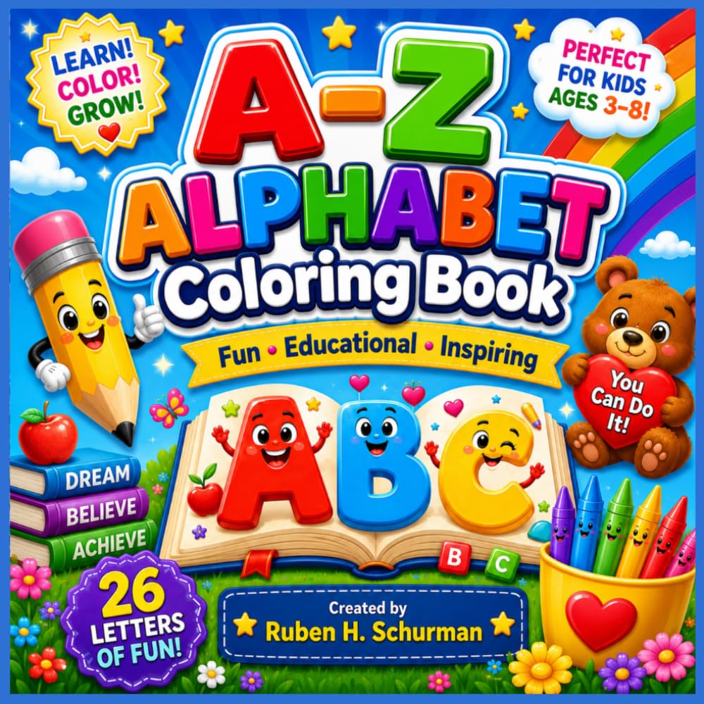 A-Z Alphabet Coloring Book: Make Learning the Alphabet an Exciting Adventure!
