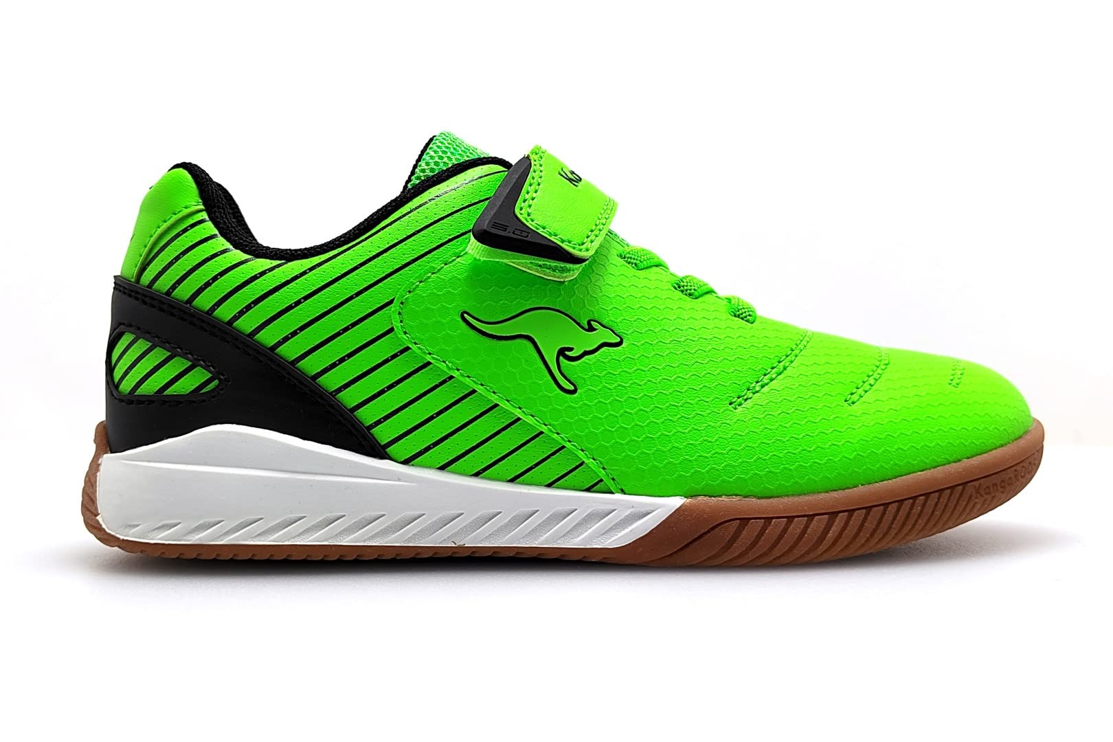 KangaROOS Unisex K5-Speed EV Sneaker, neon Green/Jet Black, 3 UK
