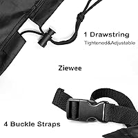 Vista 4 de Fundas para muebles de patio, funda para muebles de mesa al aire libre, impermeable, rectangular, 600D, para terraza, césped y patio trasero, a