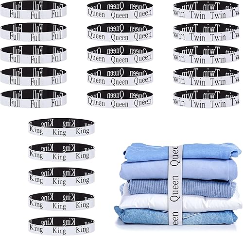 Vista 9 de 4 correas ajustables entrecruzadas para sábana bajera (4 unidades, color negro)