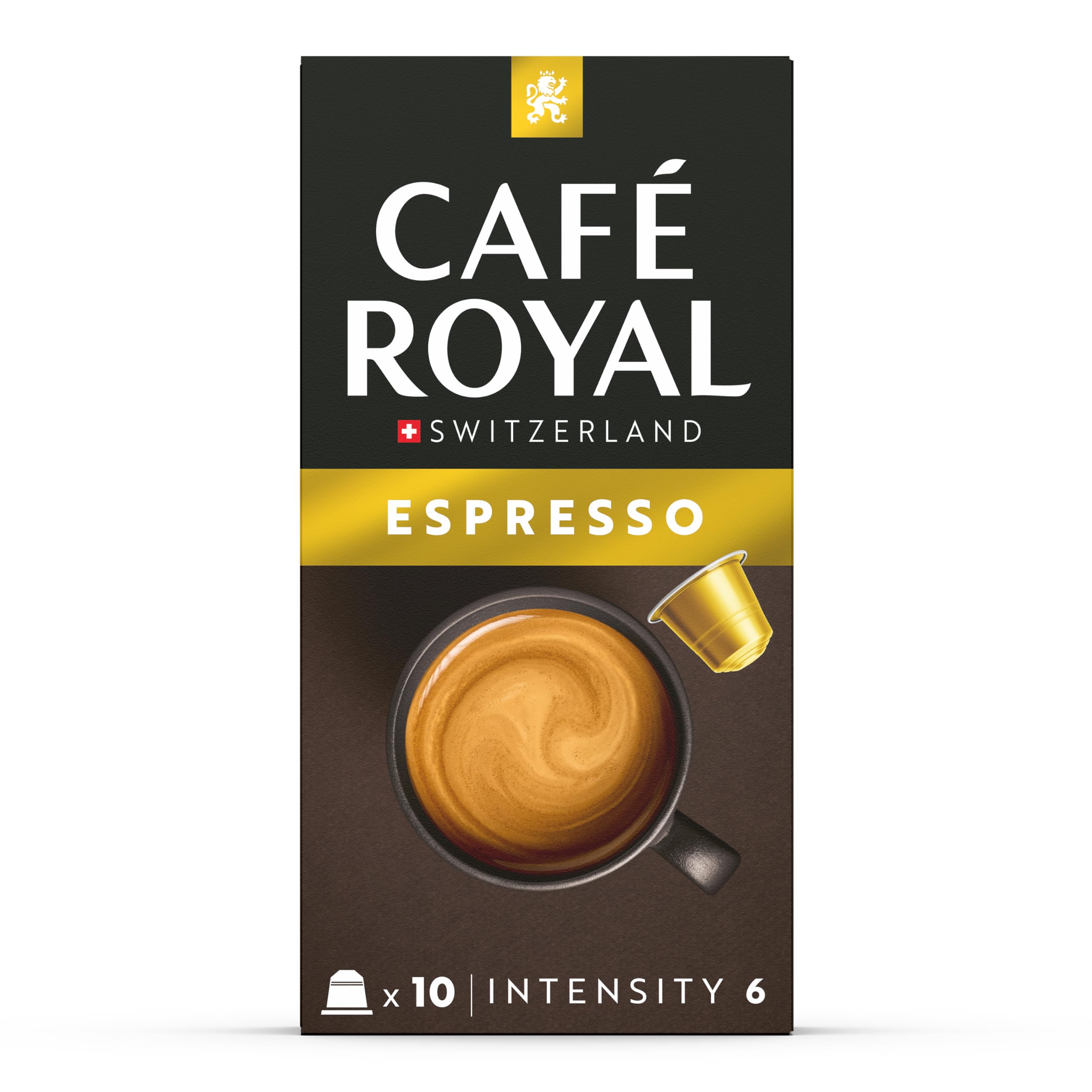 Café Royal Promo 100 capsules compatibles Nespresso, Espresso Pack de 1 (100 capsules de café, 10 x 10) (Lot de 2)