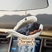 Vista 44 de Chihuahua Sleeping Angel - Adorno conmemorativo de acrílico 2D personalizado para perro, regalo para la pérdida de mascotas, regalo de simpatía