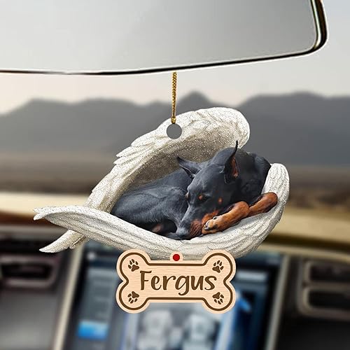 Miniatura 44 de Chihuahua Sleeping Angel - Adorno conmemorativo de acrílico 2D personalizado para perro, regalo para la pérdida de mascotas, regalo de simpatía