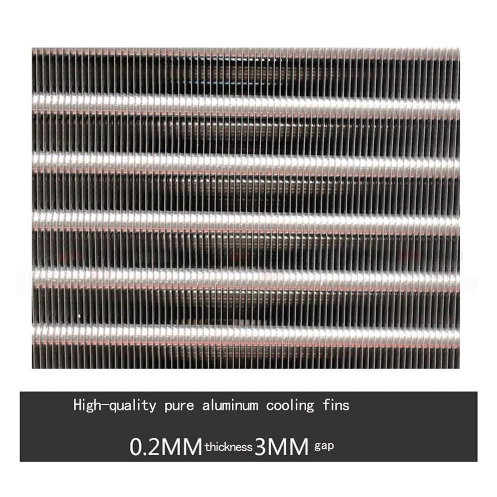 Radiatore di raffreddamento ad acqua in alluminio Radiatori alette for lavello in del congelatore Sistema refrigerazione condensatore 360-390W(205x45x210)