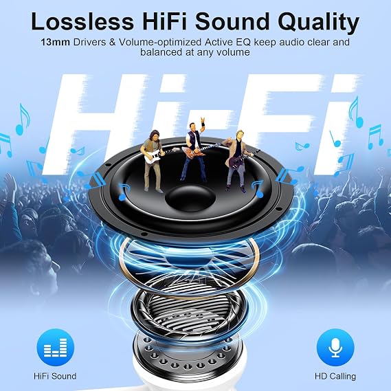 Samsung Wireless Earbuds,Bluetooth Ear Phones for Samsung Galaxy A17 S26 Z Flip 7,Fold 7 A16 A56 A15 S25 FE S24 S23 S22,60H Headphones in Ear Buds Noise Canceling IPX7 Waterproof Sports LED Earphones