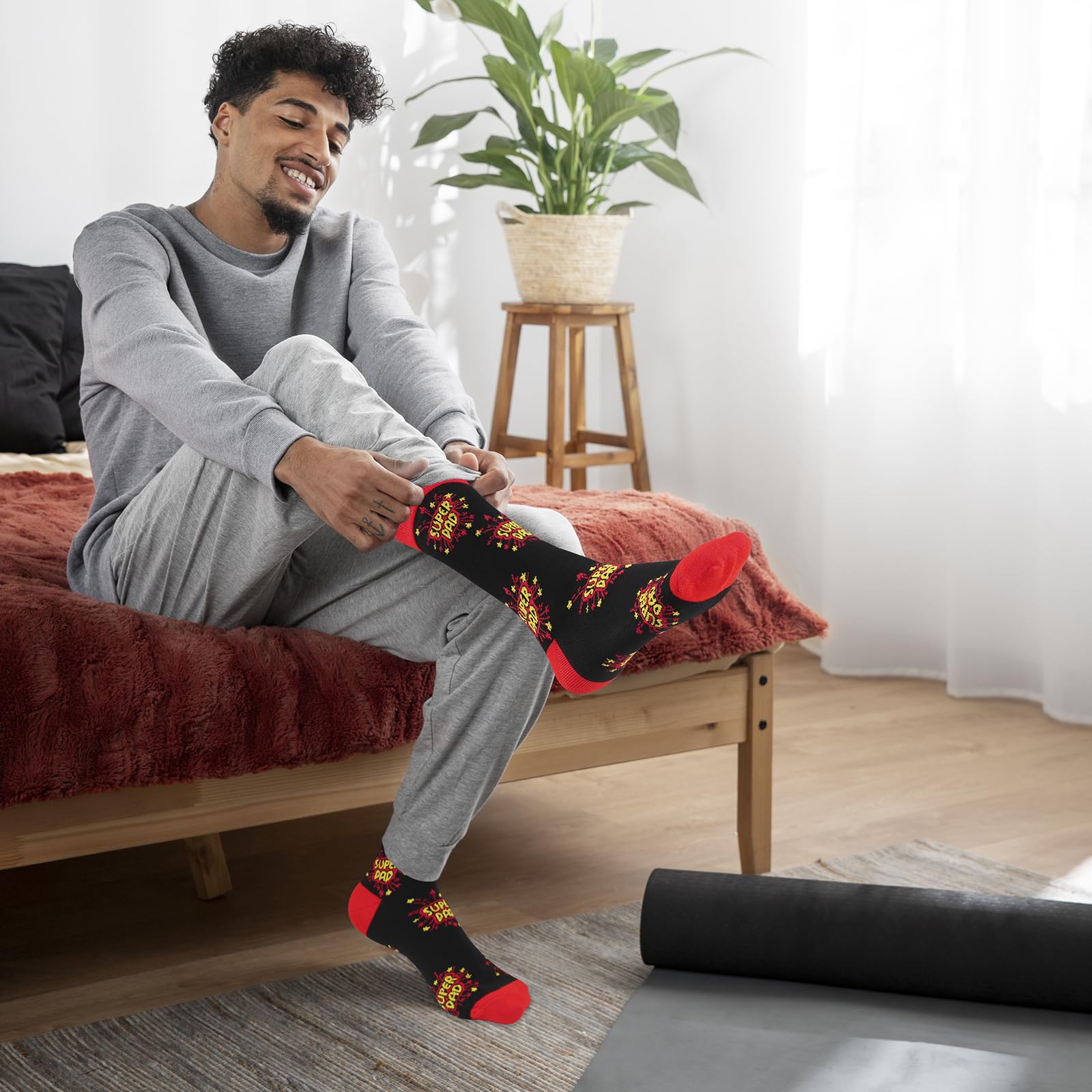 AeLion Funny Socks Gifts for Dad Men: Present Novelty Valentines Gifts Socks Ideas for Boyfriend, Fathers Day Daddy Gifts from Son Daughter, Unusual Stocking Fillers for Teenage Boys Husband Brother — view 5