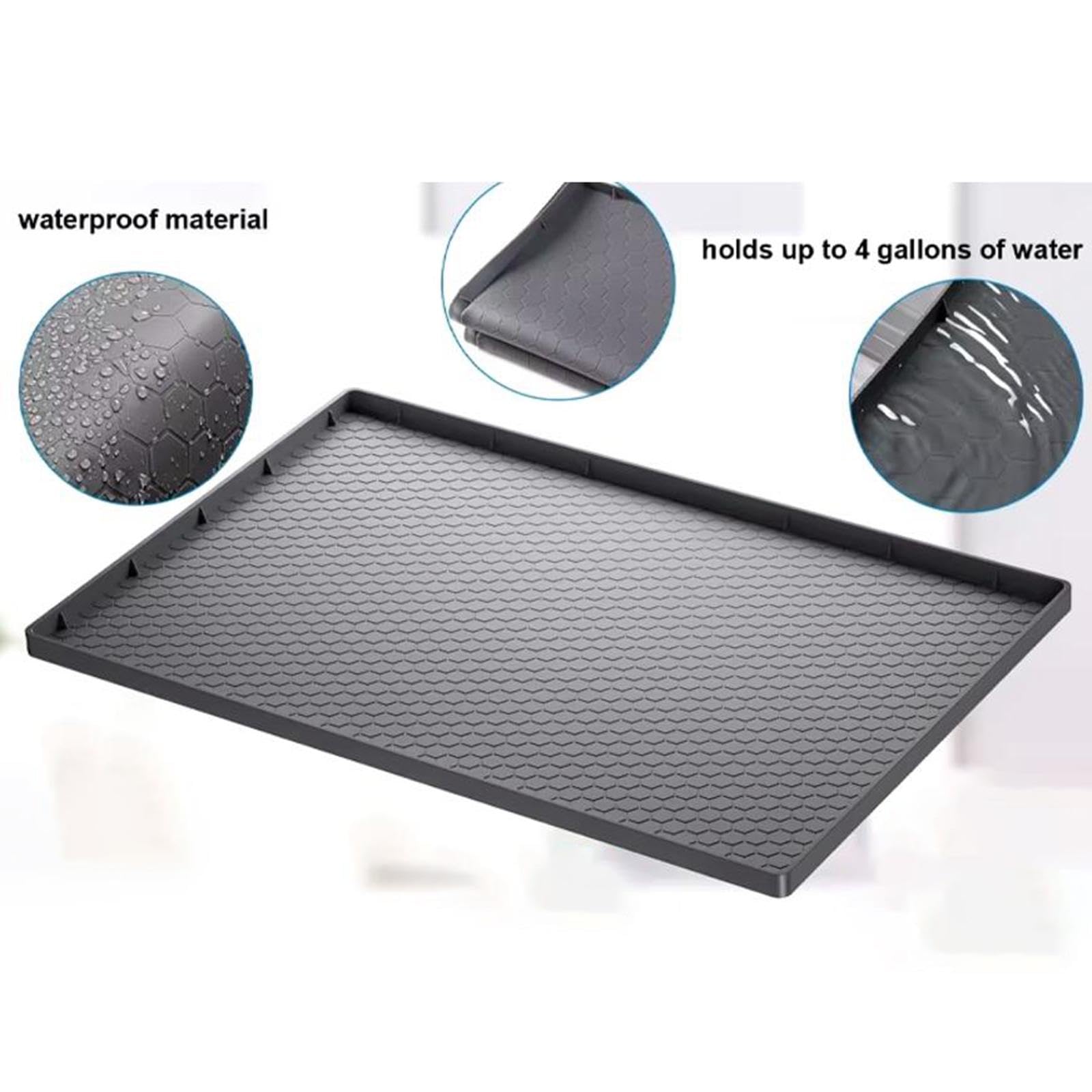 Set di 2 coperture protettive in silicone per lavatrice e asciugatrice, per casa, cucina, lavanderia, colore nero, Set da 2 (nero), 60cmx60cm, come descrizione
