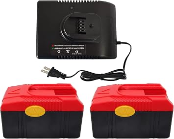 WeideBATT 2-Pack CTB6187 Battery 18V 4.0Ah and 1-Pack CTC620 Charger for Snap on CTB6187 CTB6185 CTB4187 CTB4185 Lithium-Ion