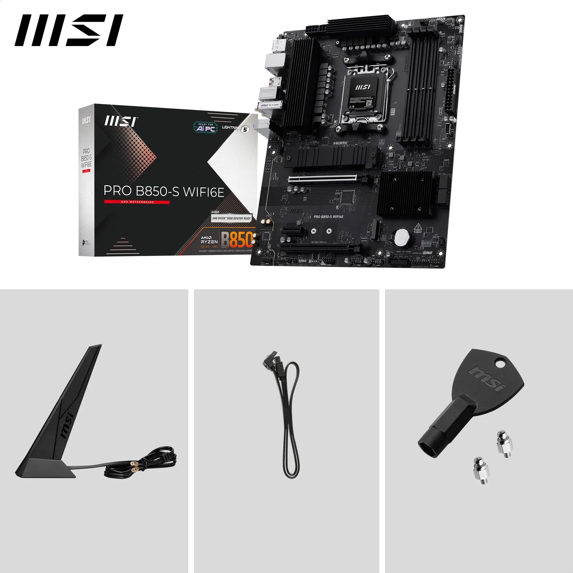 Msi Pro B850-S Wifi6e - Mainboard - Atx (7e80-002r)