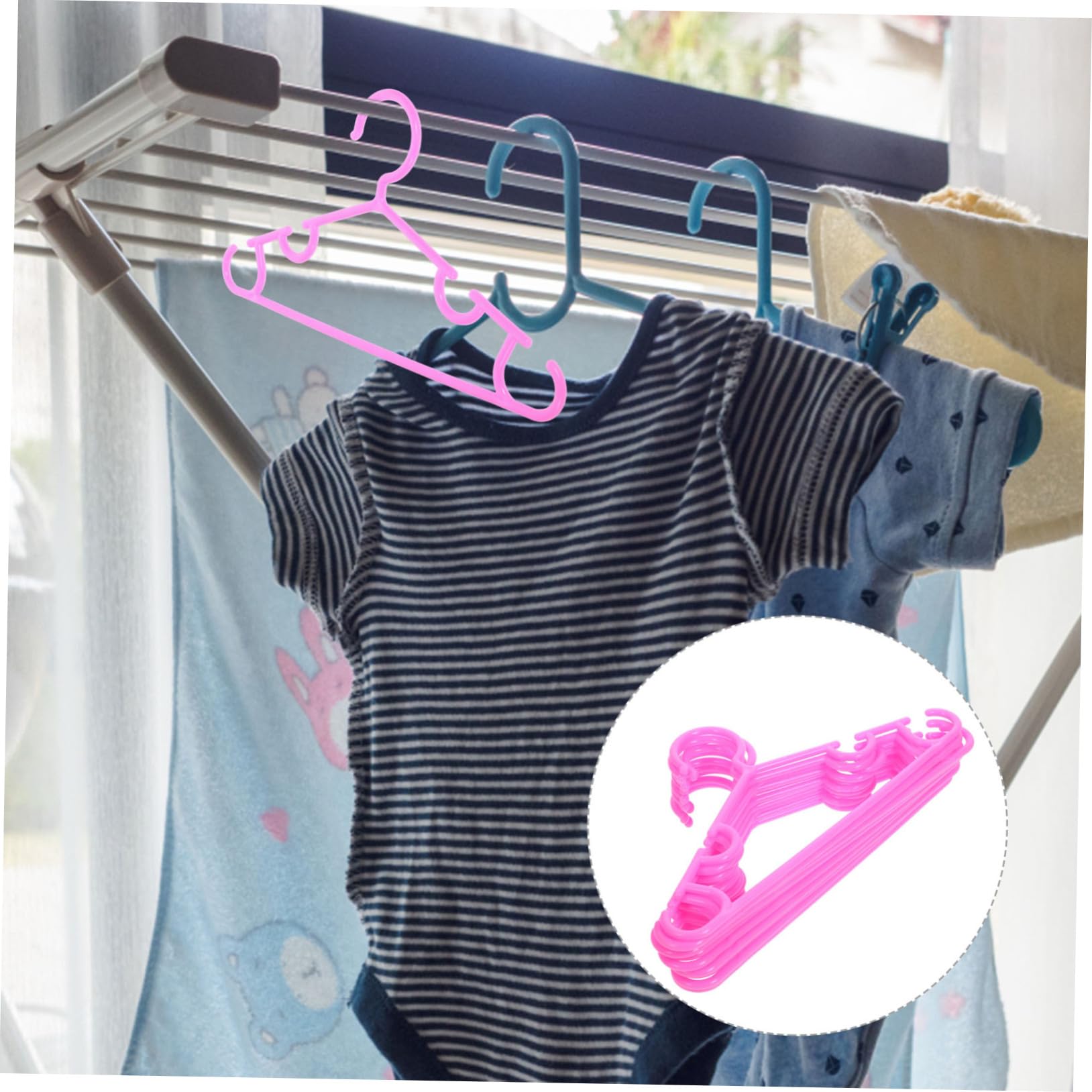 IMIKEYA 50stücke rutschfeste Kleiderbügel Kunststoff Bunten Farben Platzsparende Hänger Für Kinderbekleidung Für Mädchen Und Kleinkinder Langlebig Und Ergonomisch Gestaltet