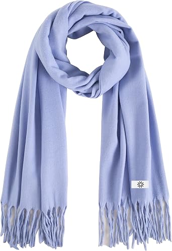 Womens Winter Plaid Scarf Warm Thick Long Shawl Soft Knit Perfect Cold Weather Gift