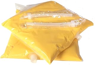 Paragon International Muy Fresco Case of Two (2) Jalapeno Cheese Sauce Bags, Disposable Pouches, Yellow, 2.18 Ounce, (2111)