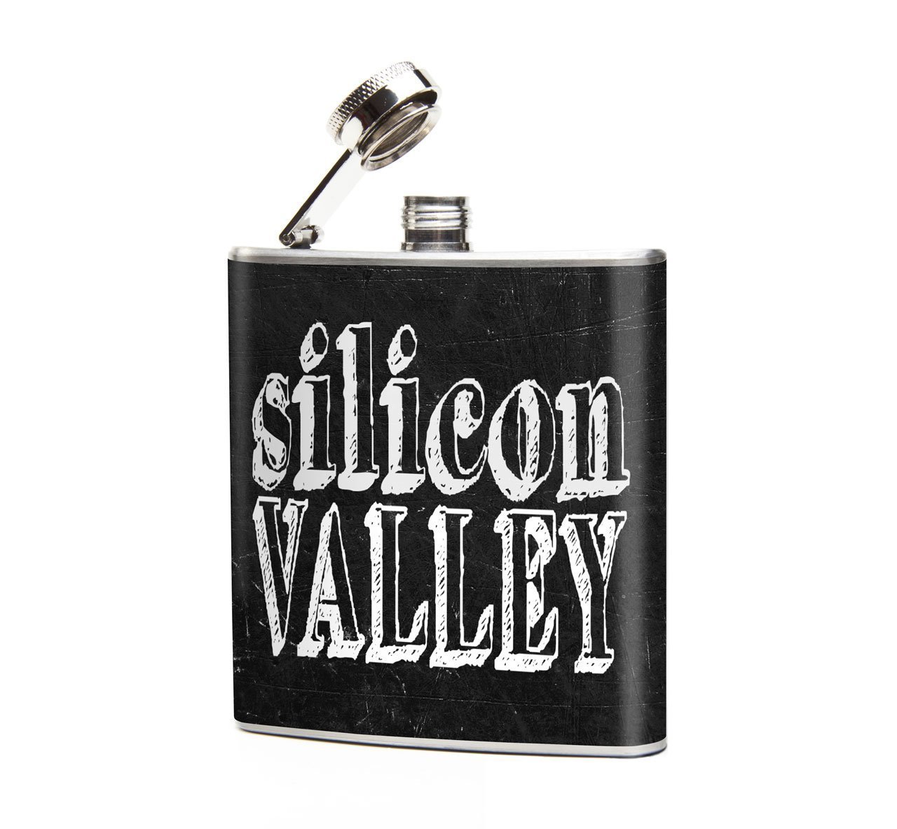 Oso and Bean Silicon Valley Designer Hip Flask