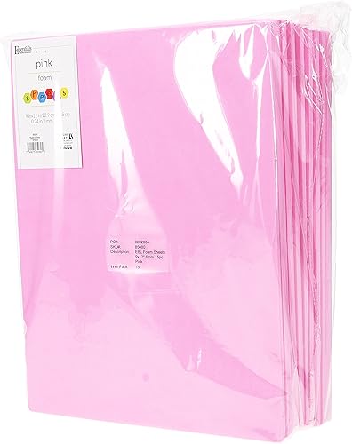 EBL Foam Sheets 9x12" 0.236 in 15pc Rosa