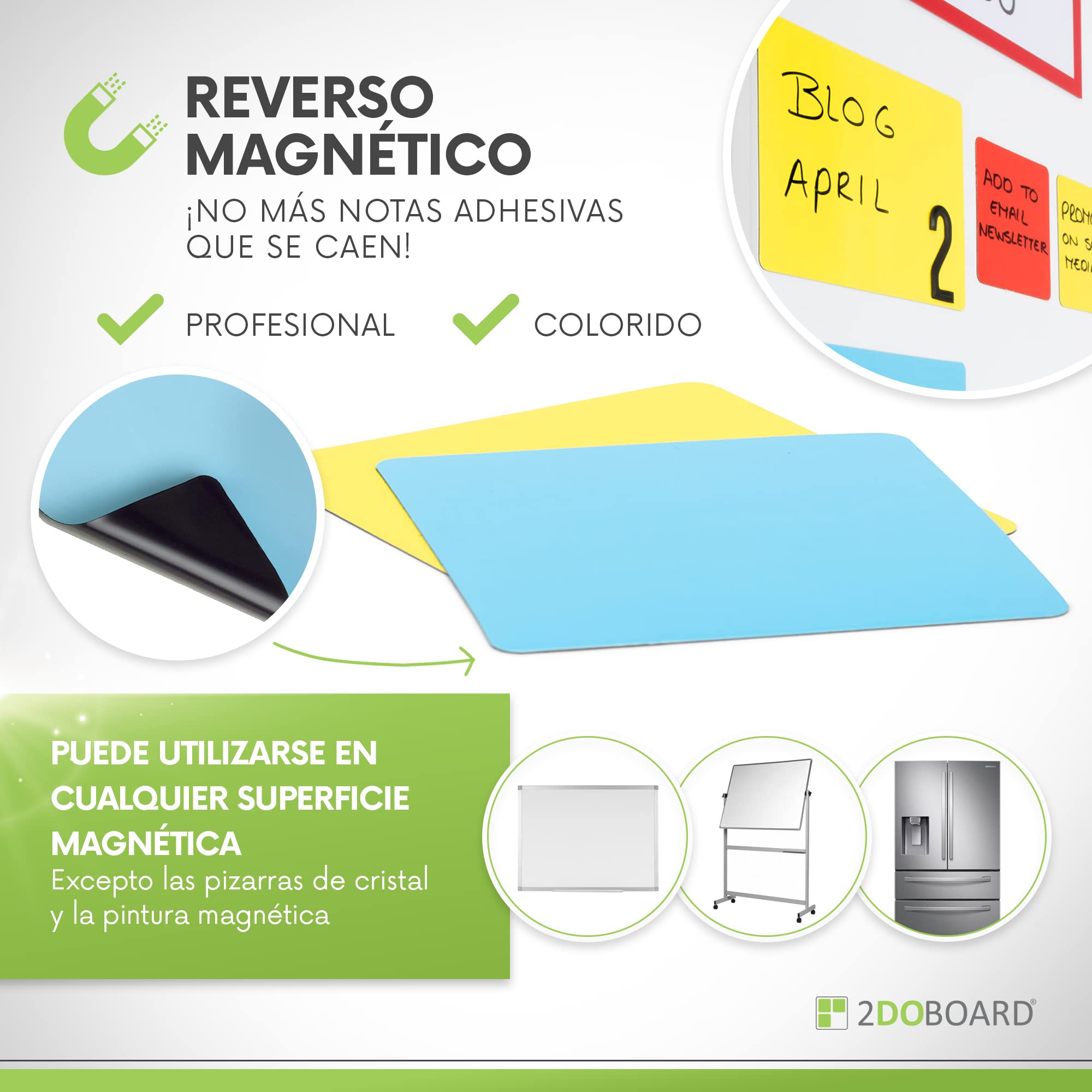 Kanban Board - Juego de notas magnéticas para pizarra blanca, notas adhesivas de borrado en seco, tiras magnéticas, imanes de emoji, tarjetas Scrum, imanes Kanban para tablero de