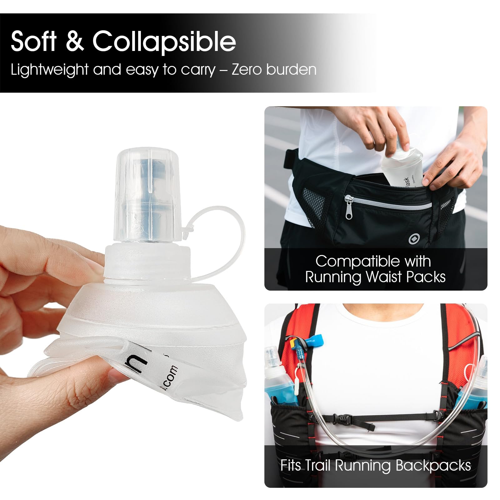 Amazon.com: GYGYL Soft Flask, TPU Collapsible Soft Water 
