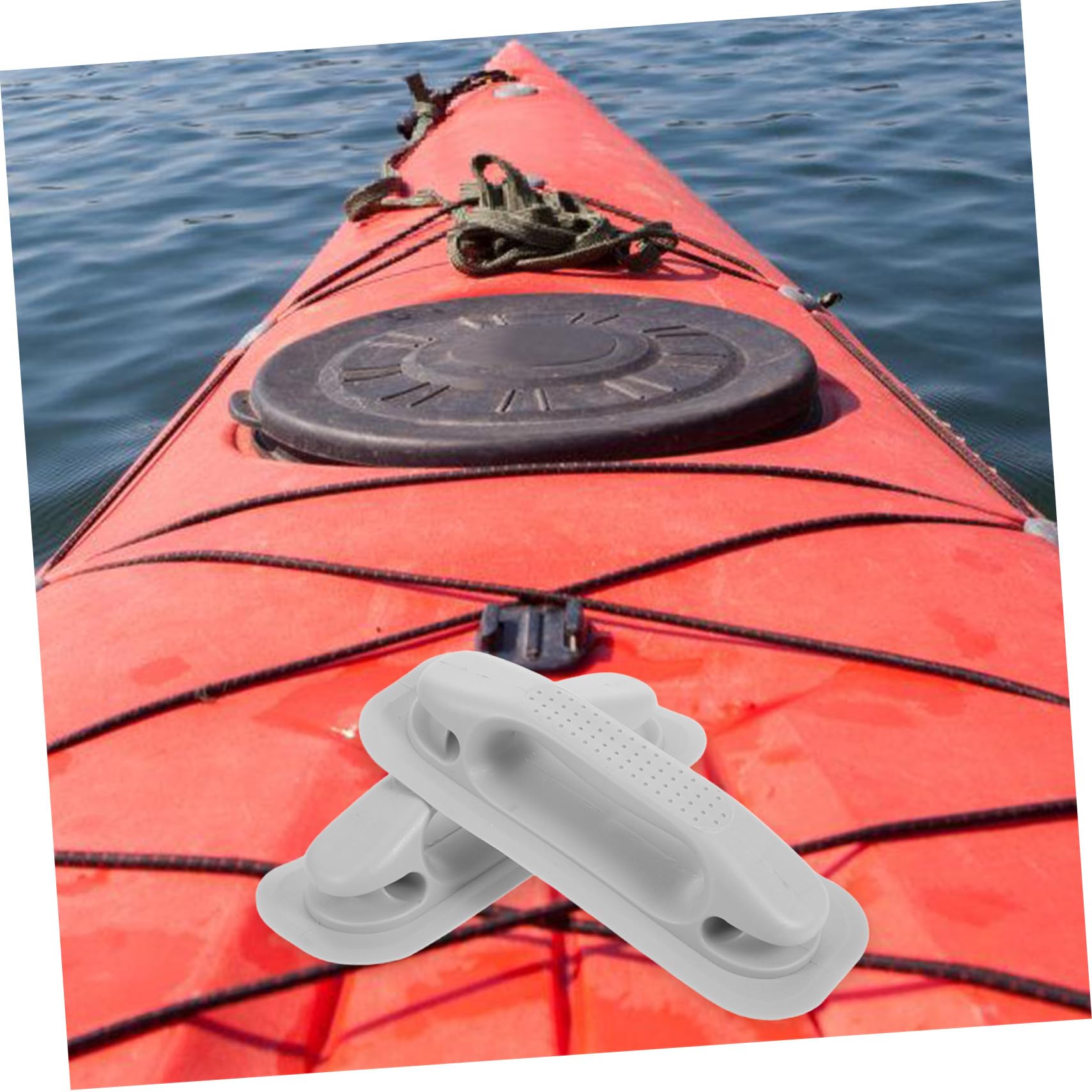 2 Piezas Empuñaduras Inflables para Kayak y de Asas Resistentes de PVC para Pesca y Surf Agarre Antideslizante para Estabilidad Aguas Turbulentas
