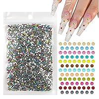 Vista 8 de 300 dijes transparentes para uñas de corazón, 3 tamaños mixtos, 3D, transparentes, lindos corazones de amor, diamantes de imitación con parte